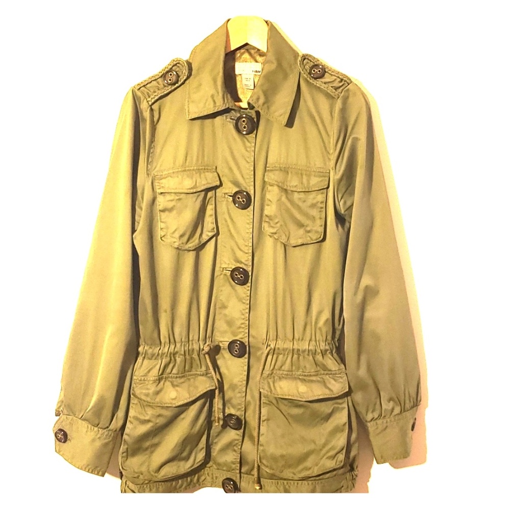 Army green trend jacket